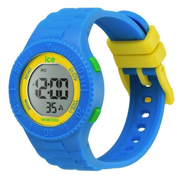 Klocka - Ice-Watch - 021615 - Blå silikon - 34mm - 10 bar Blå och gul