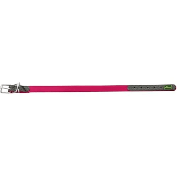 Koiran panta - HUNTER - Vadelma - Säädettävä 53-61 cm - Leveys 2,5 cm - Vedenkestävä hindbær