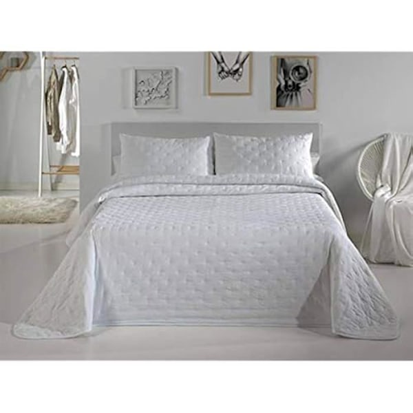 Pierre Cardin Blanc C4 90 cm seng - Mellemsæson almindeligt boutis sengetæppe - 100% polyester Vit