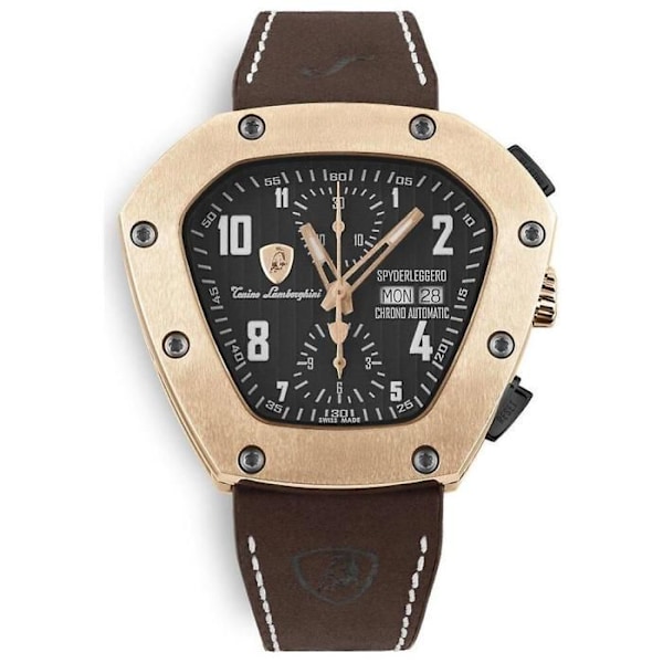 Klocka - Lamborghini - TLFT075SPYDER - Titan - Läder - Automatisk 51,5MM svart/svart
