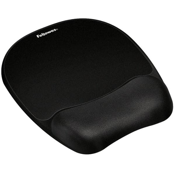 Fellowes Memory Foam musemåtte med håndledsstøtte sort
