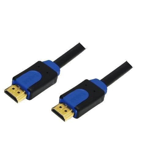 HDMI-kabel - LOGILINK - CHB1105 - 5 m - Sort og Blå - Forkrommet guld Svart blå