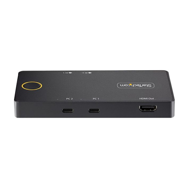 KVM-switch USB-C - STARTECH - Dual - 4K 60Hz - 100W Strømforsyning - Sort
