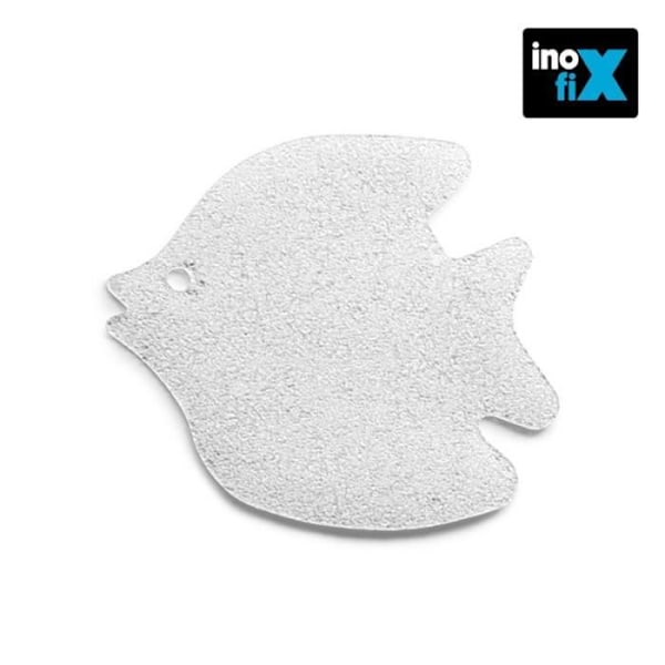 Självhäftande figurer - Inofix - Fisk - 12 stycken - Transparent - Halkfritt Transparent
