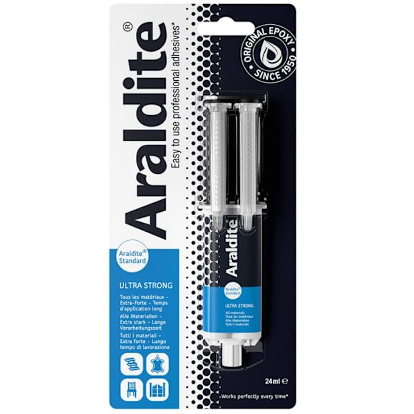 To-epoxy lim - ARALDITE - Standard - 24 ml - Langsom hærdning - Høj styrke