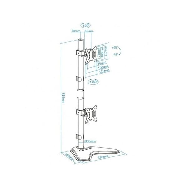 TooQ DB1703TNV-B TV stativ