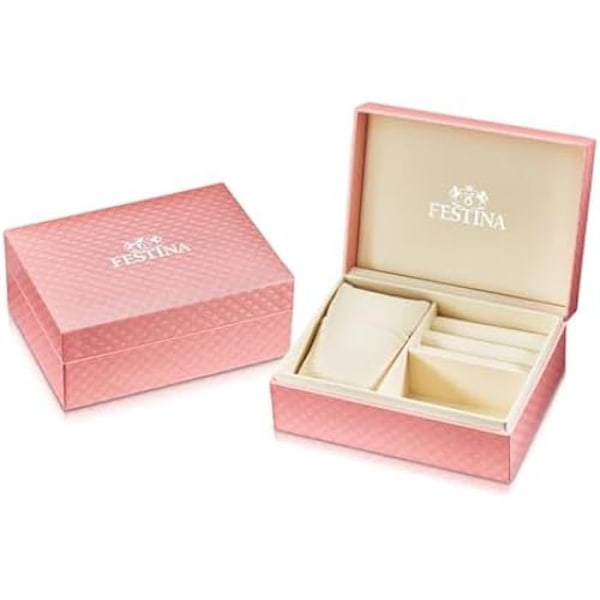 Festina F20700/5 Mademoiselle damklocka med silver 316l rostfritt stålfodral och 316l rostfritt stålarmband Silver