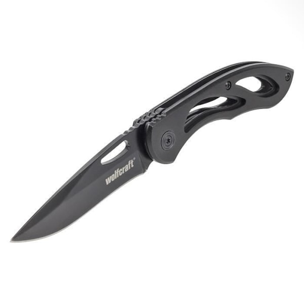Wolfcraft Taittuva taskuveitsi, 70 mm - 4288000 Svart