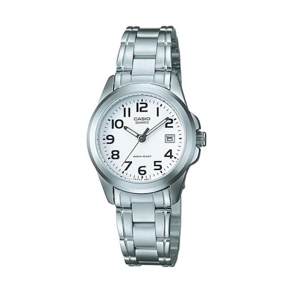 Ur - Casio - LTP-1259PD-7BEG - Rustfrit stål - Kvarts - Hvid skive