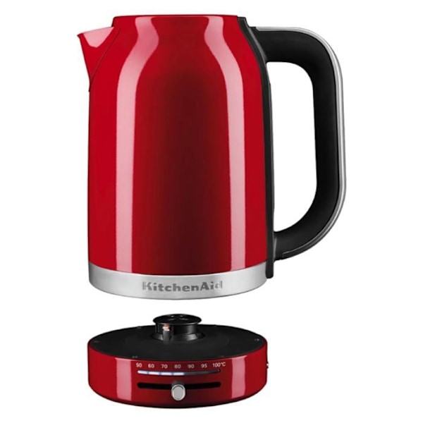 Kedel - KITCHENAID - 5KEK1701EER - Kapacitet 1,7L - Variabel temperaturkontrol - Rød Röd