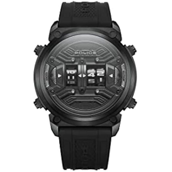 Ur - POLICE - PEWJP2228502 - Analog - Quartz - Sort Silikone Rem.