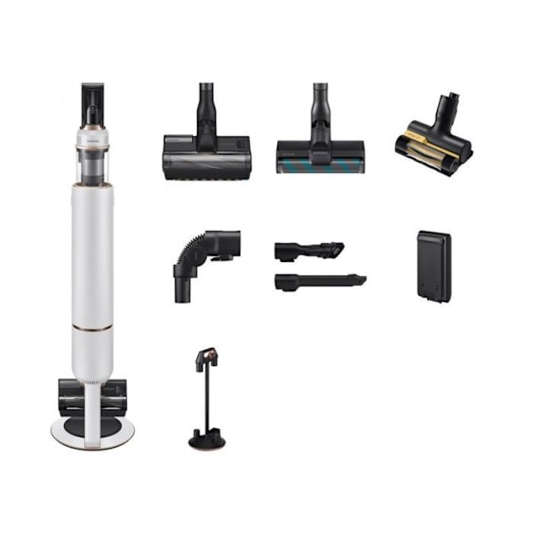 Samsung håndstøvsuger - VS20B95843W/WA - VS20B95843W Håndstøvsuger Sort - Krom - Hvid Støvpose () Sort, Krom, Hvid