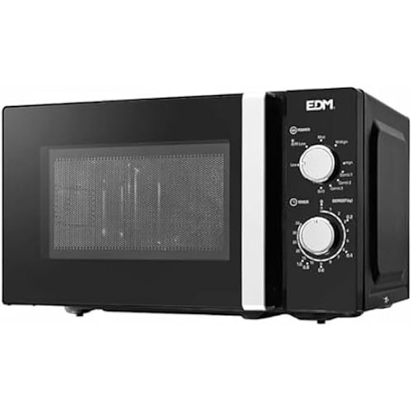 EDM Mikroovn med grill 07413 Sort Design Sort 1000 W 700 W 20 l