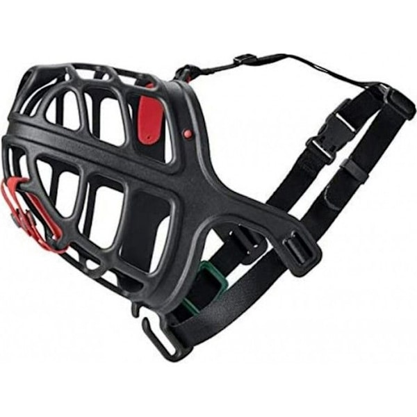 Muzzle - HUNTER - Albury 5 - Mjuk plast - Optimal komfort - Justerbara remmar Svart