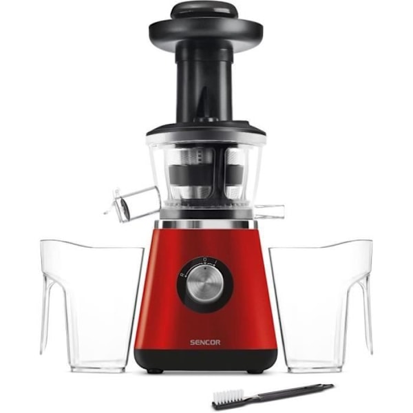 SENCOR SSJ 4042RD Juice Extractor - Rød og sort Röd, svart och klar