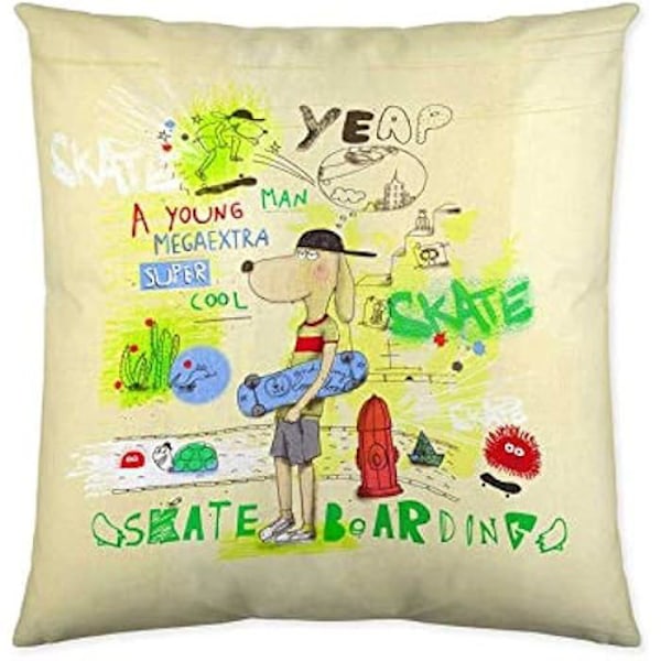 Tyynynpäällinen - COOL KIDS - S2800322 - Monivärinen - 50 x 50 cm - Lasten tyyli Flerfärgad