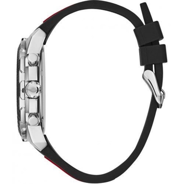Ur - Guess - W1047G1 - Sort silikone - Vandtæt 10 bar - 47 mm Svart