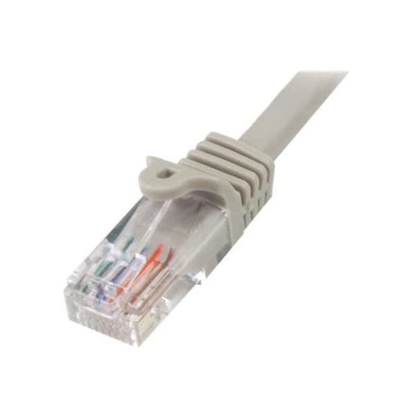Cat5e UTP netværkskabel uden krog - STARTECH - 50 cm Grå - PoE kompatibel