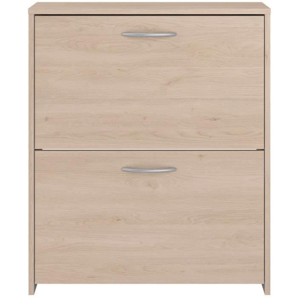 Sko skoletøj med 2 låger - EASY LIFE - Eg - 66,5 x 78,5 x 25,1 - PARISOT Egetræ