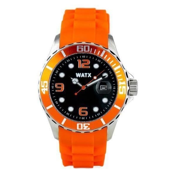 Klocka - Watx & Colors - RWA9022 - 42 mm - Kvarts - Vattentät 5 atm - Armband Gummi Svart