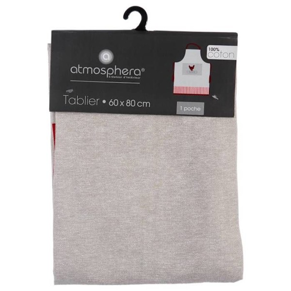 Forklæde - Atmosphera - Høne - 60x80 cm - 100% Bomuld - Multifarvet Flerfärgad
