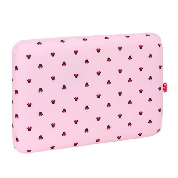 Bærepose til Bærbar Computer - Safta - Minnie Mouse Naiv - 15,6" - Lyserød - Polyester Lyserød