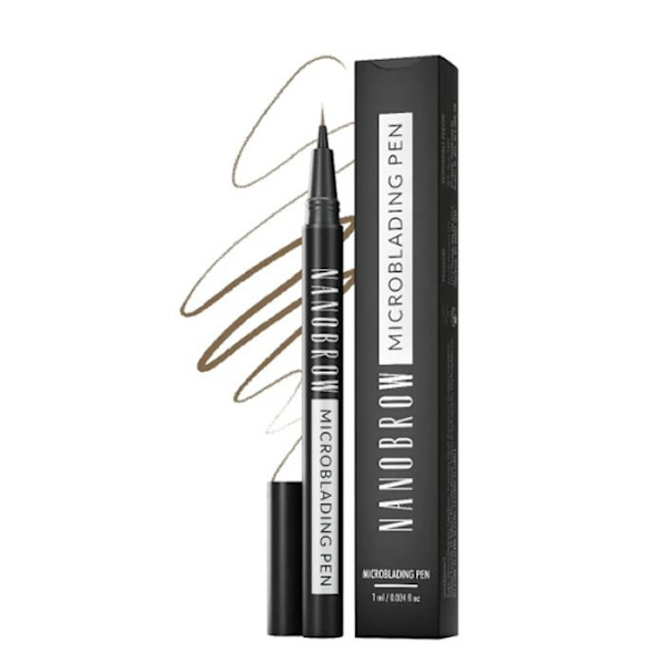 Microblading Nanobrow Warm Brown Eyebrow Pencil - kulmakarvakynä, microblading-efekti, korostaa, tiivistää ja täyttää kulmakarvat
