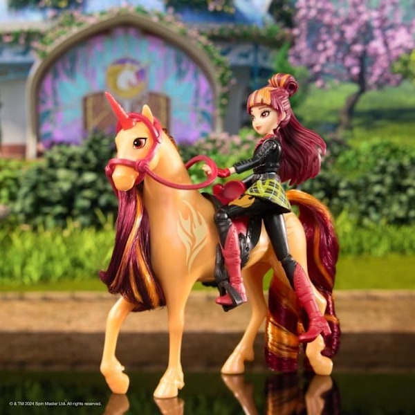 SPIN MASTER YKSIKKÖ LICORNE JA NUKKE CINDER JA VALENTINA Unicorn Academy Orange röd
