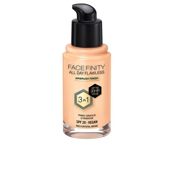 FACEFINITY ALL DAY FLAWLESS foundation 3 i 1 #W33-krystal beige 30 ml