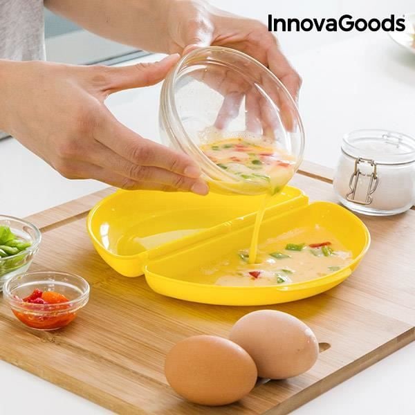 Munakokkare - InnovaGoods - Mikrouuni - BPA-vapaa PP - Munan keittoaccessoire - 21x12x5 cm