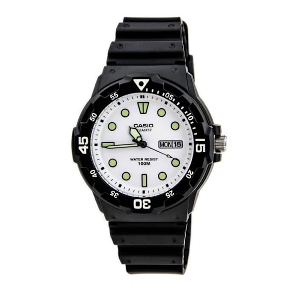Klocka - Casio - MRW-200H-7BVDF - Kvarts - 45 mm - Vattentät 10 ATM vit svart