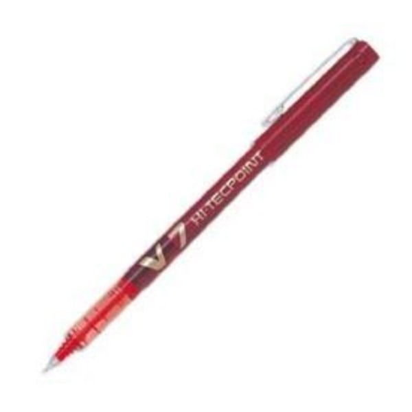 Stylo roller V7 - PILOT - V7 Hi-Tecpoint - Neulapää - Nestemäinen punainen muste Röd