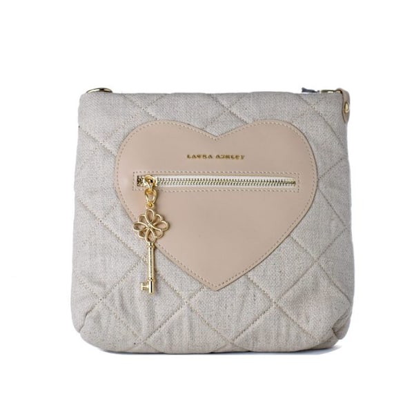Axelväska - Laura Ashley - DIXIECREAM - Läder - Justerbar axelrem - Beige grå