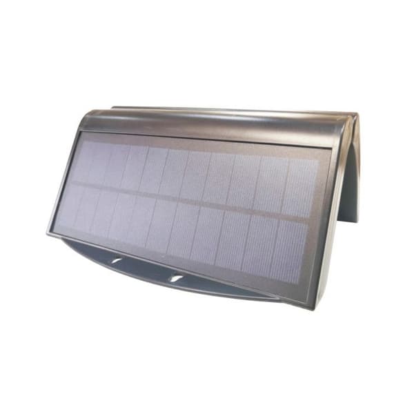 Solar Væglampe 6W 430Lm 6.500K Med Sensor Sort Farve Edm Svart