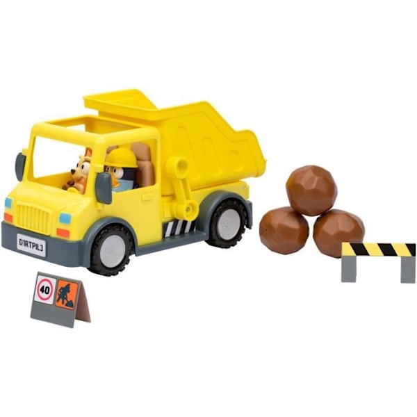 Roskakuorma-auto - BLUEY - Bluey ja Bingo - Figuriinit mukana - Muokattavat lisävarusteet