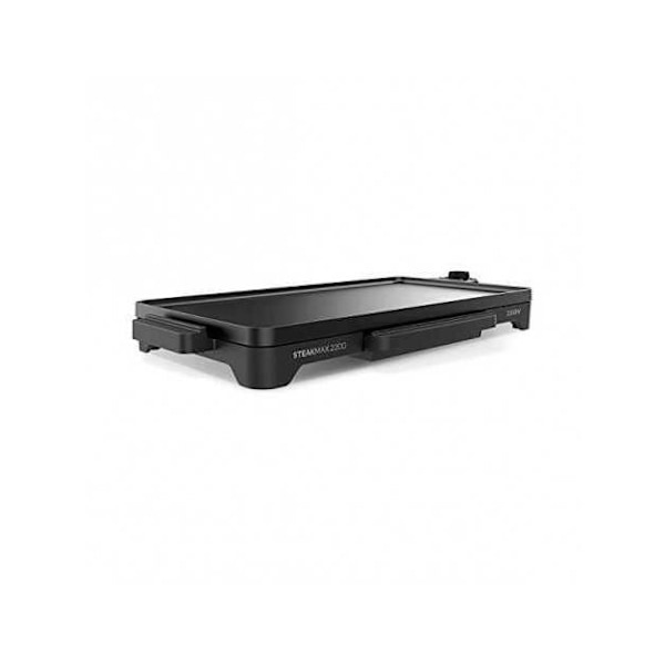 Elektrisk plancha - TAURUS - Steakmax 2200 - Tallerken 49x27cm - Non-stick belægning - Justerbar temperatur Sort