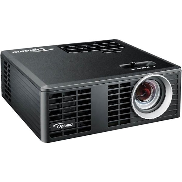 Optoma ML750e - WXGA LED-videoprojektori (1280x800) - Ultrakannettava - 700 LED-kirkkaus - HDMI - 1 W integroitu kaiutin - Musta