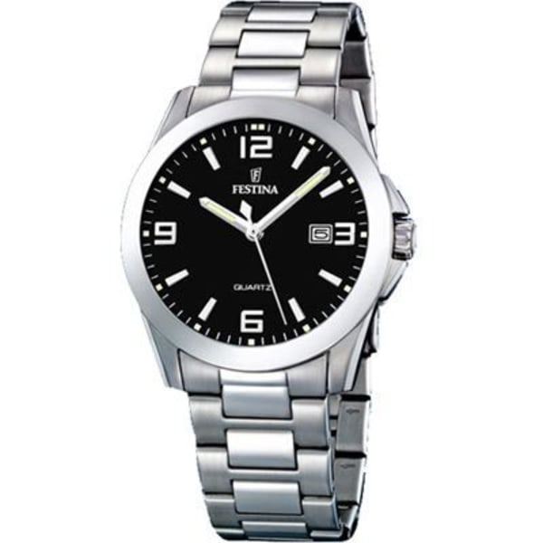 Herrklocka - Quartz - Svart - F16376-4 Grå