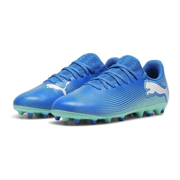 Fodboldsko - Puma - Future 7 Play TT - Børn - Blå - Åndbare Blå 38 1/2