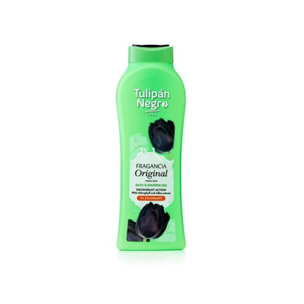 Duschgel - Sort Tulipan - Intens Søde - 650 ml - Hydrerende - Afslappende