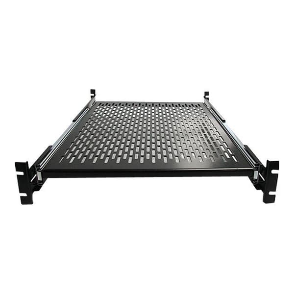 STARTECH skydehylde til 2U serverrack - Justerbar dybde 48 cm - 23 kg - Koldvalset stål (CRS) - 22,68