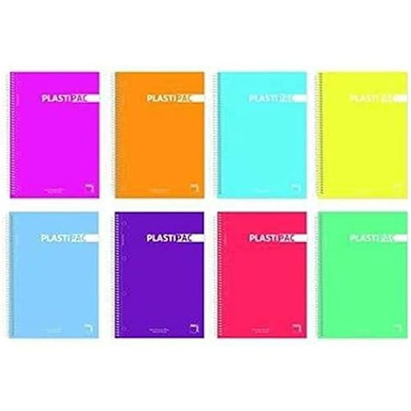 Pacsa Plastipac Multicolor Notebook 80 Quarto Panels - PACSA - Notebook Flerfärgad