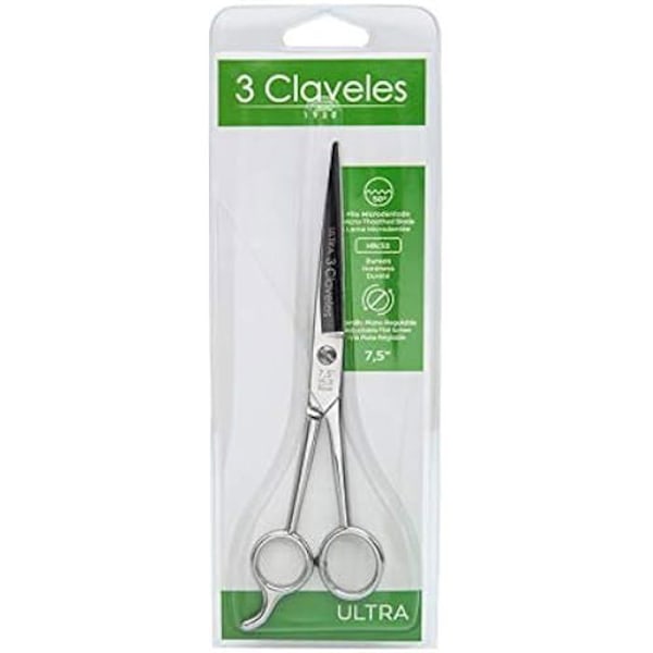 3 Claveles Ultra 7,5 tommer frisørsaks i AISI 420-4034 rustfrit stål