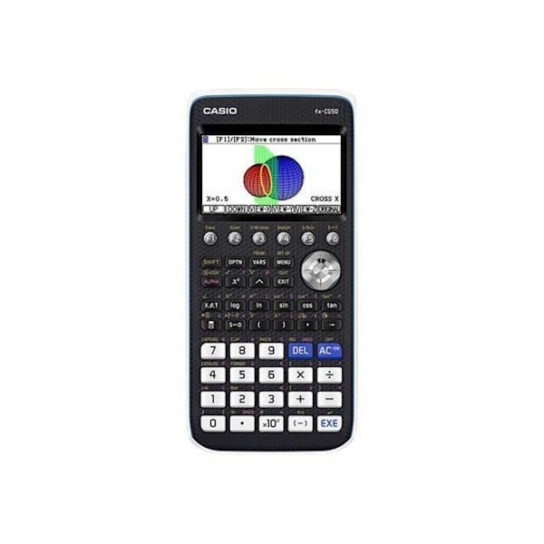 Grafikberegner - Casio - FX-CG50 - Farveskærm - USB - Batteri Sort