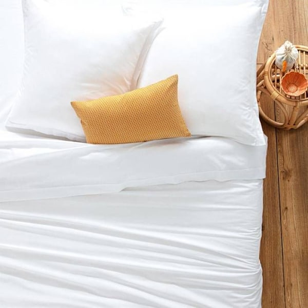 Kuddfodral - Vitt - 50x70cm - 100% Bomull - Tvättbart i 60° - Certifierat OEKO-TEX Vit