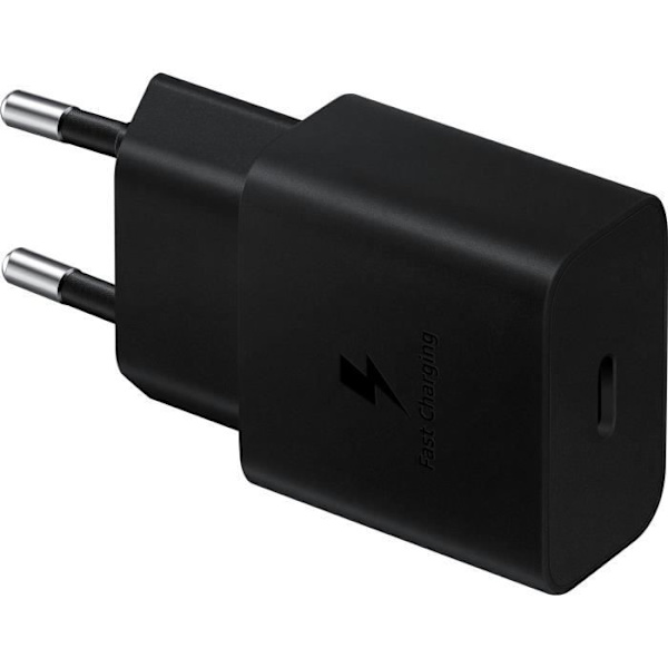 USB C Netoplader - 15W - SAMSUNG - Sort Svart