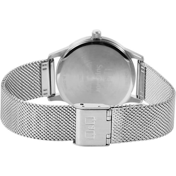 Ur - Q&Q - S03A-002VY - Kvarts - Rustfrit stål - Milanesisk mesh Pengar