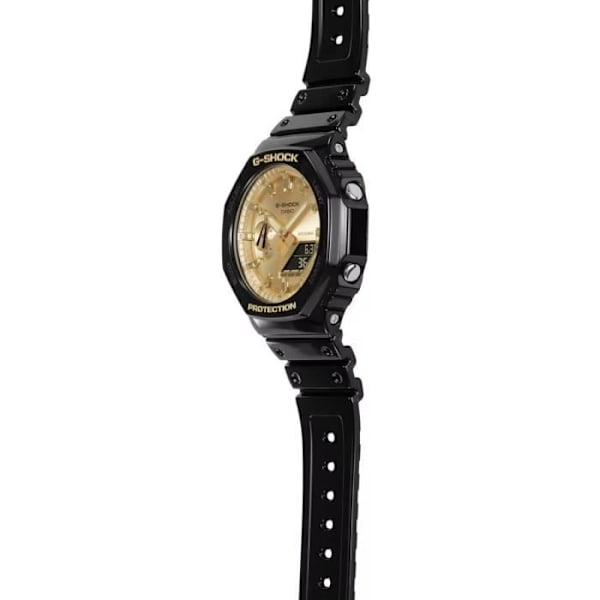 Casio Ur - Mænd - GA-2100GB-1AER - Sort - Quartz - Vandtæt 20 Atm - Dobbelt display - Plastik Svart