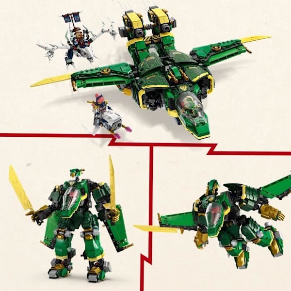 LEGO NINJAGO 71845 Lloyds Robotflygplan - Byggset för pojkar från 9 år