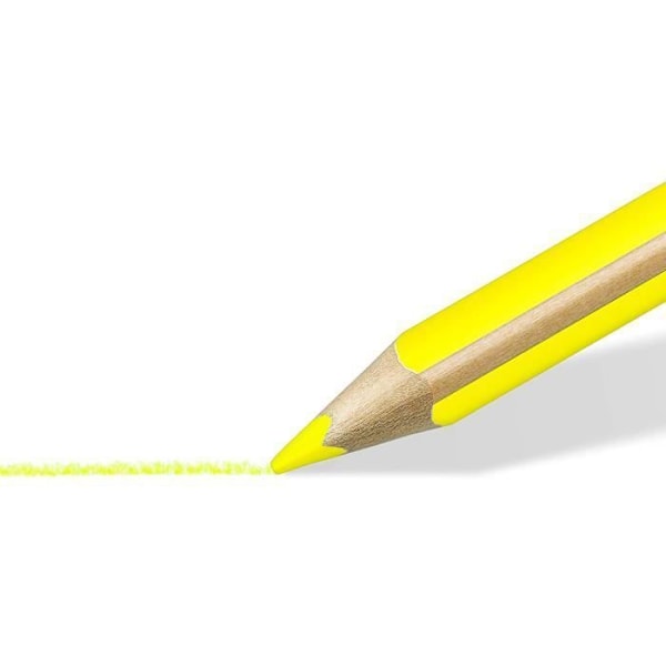 Korkeuslyijykki - STAEDTLER - Textsurfer - Keltainen Fluo - Kolmio - 12 kpl Fluoresoiva keltainen